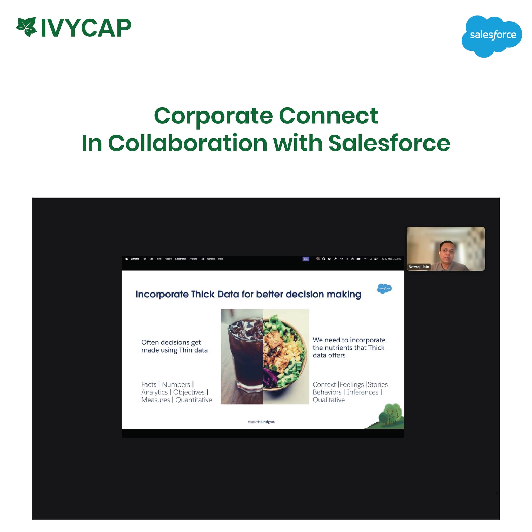 Salesforce corporate connect session with startups and Neeraj Jain